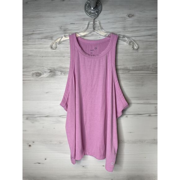 GapFit Tank Top Womens 2XL Sugar Pink Sleeveless Ribbed Athletic Gym Activewear - Picture 1 of 8